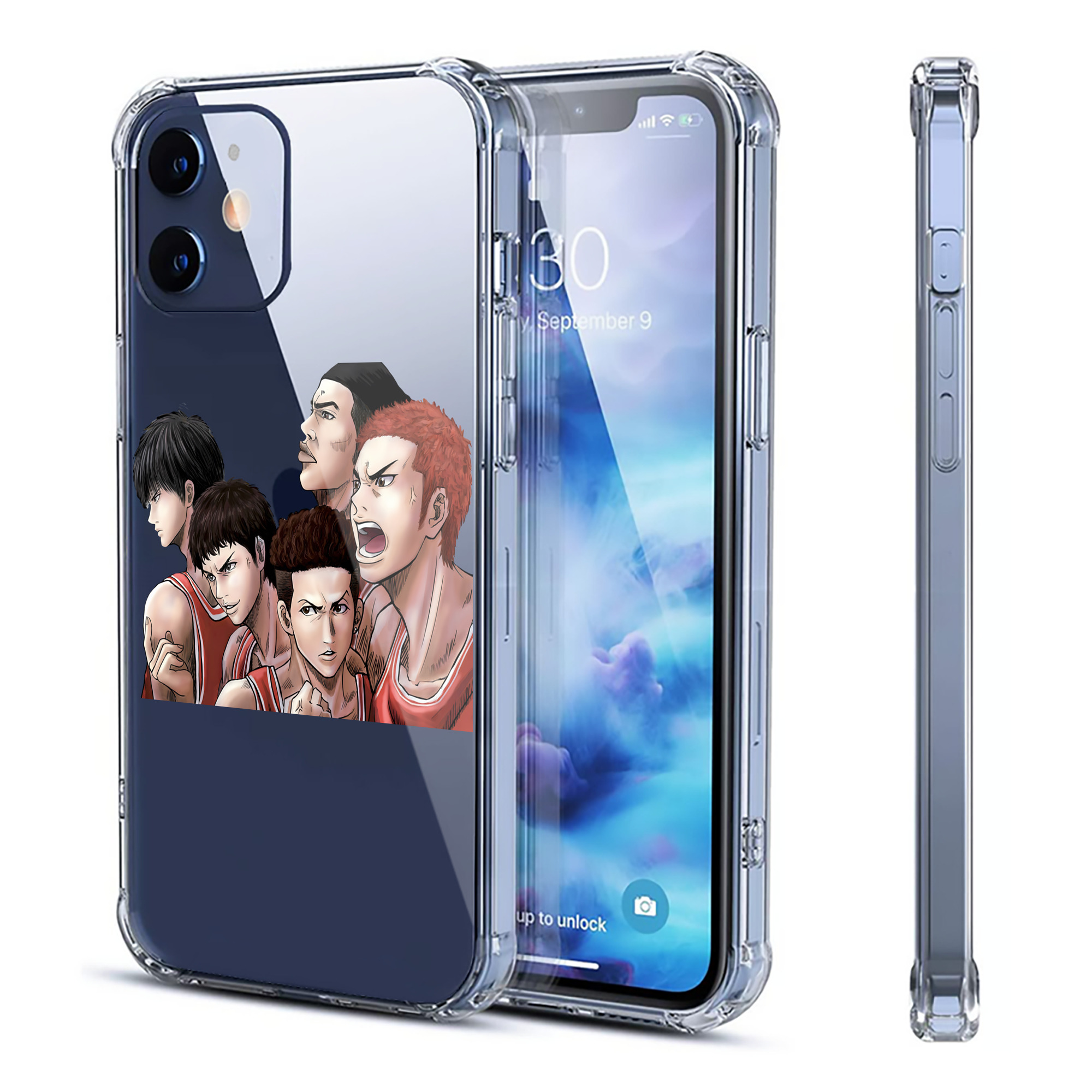 （画像用） SLAM DUNK／スラムダンク 【iPhone 12シリーズ対応】透明スマホケース（クリアソフトケース）